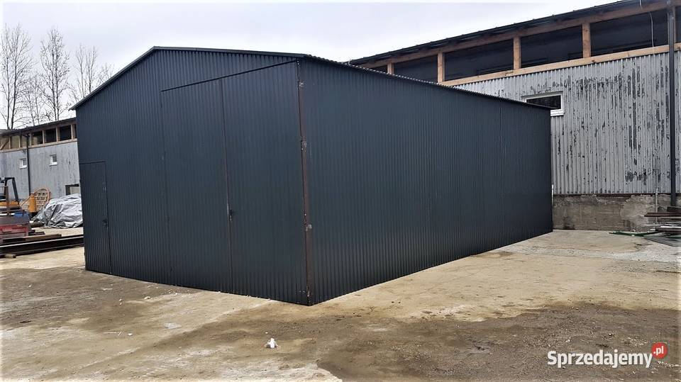 Blaszana montowana hala 69 m grafitowa Sprzedaż małopolskie Kraków