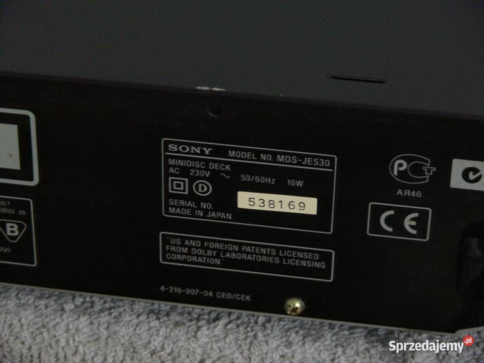 MD Sony MDSJE530 sprawy i ładny WYSYŁKA sprzedam