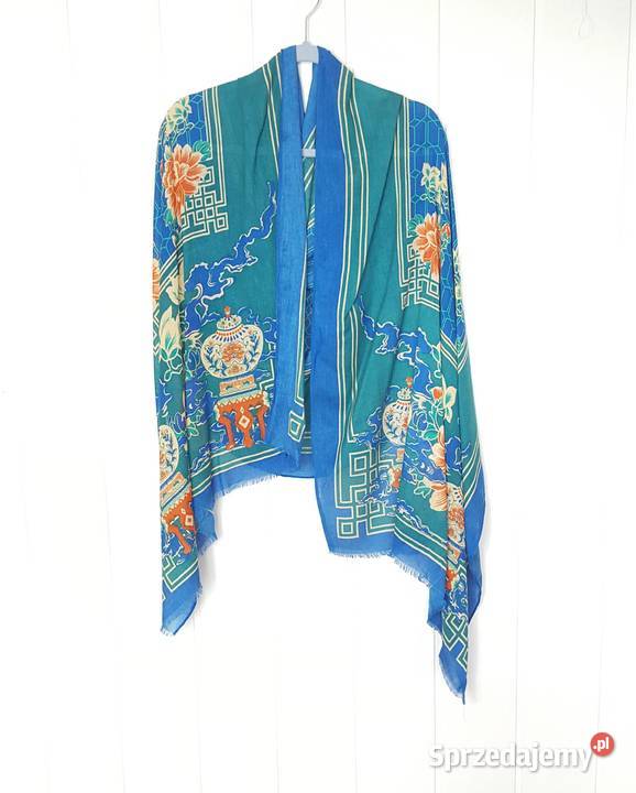 Nowy lekki szal tkany z wełną orientalny Pozostałe