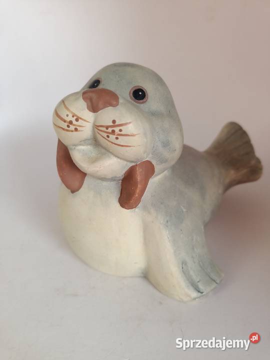 Ceramiczna figurka zwierzę morskie mors sprzedam