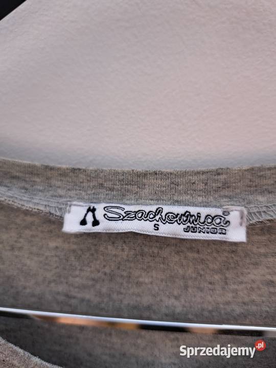 Szara tunika bez rękawów Szachownica S 100 Trąbki Wielkie