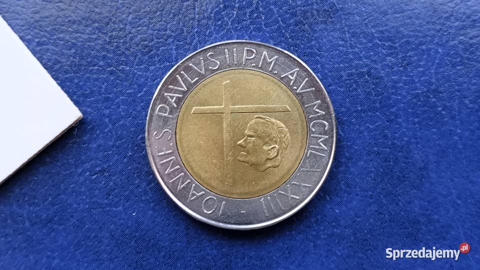 Stare monety 500 lir 1983 Stworzenie Świata Lesko