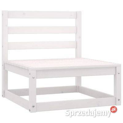 Ogrodowe siedziska środkowe 2 białe lite drewno Warszawa