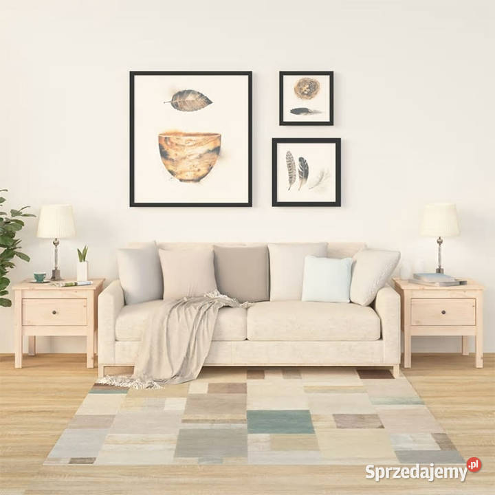 Stoliki boczne 2 50x50x49 lite drewno sosnowe