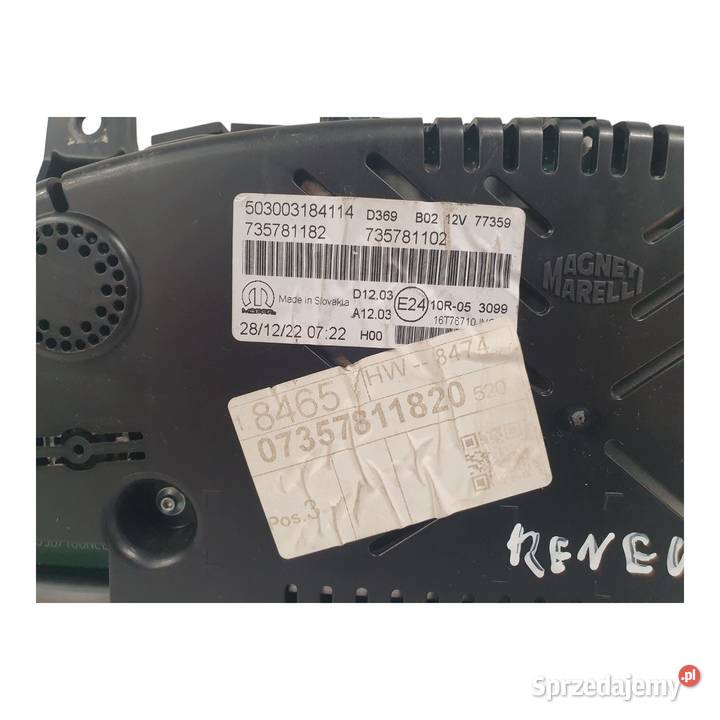 LICZNIK ZEGARY 735781102 Jeep Renegade 14 T osobowe Chełm sprzedam