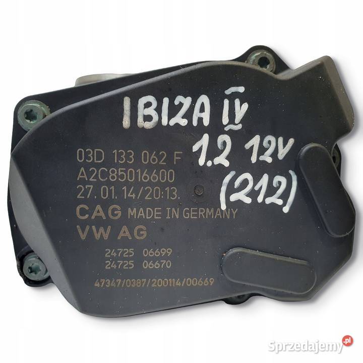 PRZEPUSTNICA Seat Ibiza IV 12 12V 03D133062F Przepustnice