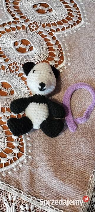 Maskotka panda na szydełku sprzedam