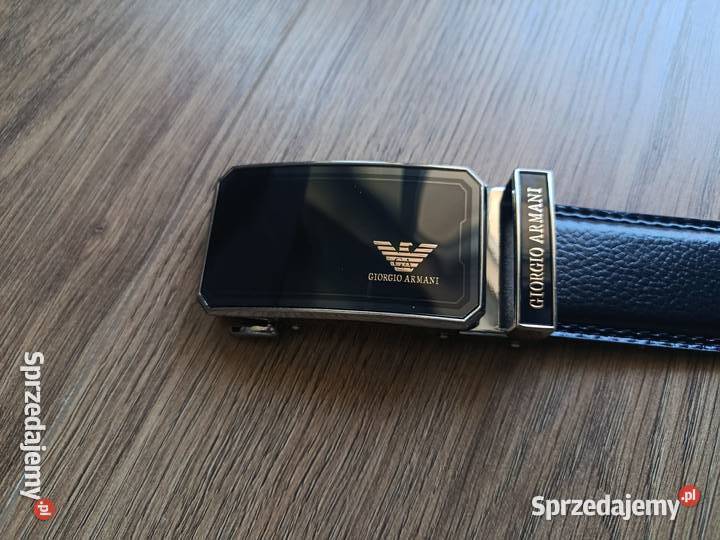 Pasek skórzany męski Giorgio Armani do garnituru podlaskie Białystok