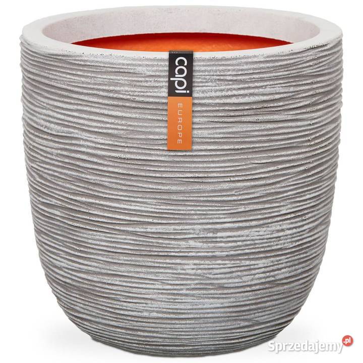 Capi Owalna donica Nature Rib 35 x 34 kość Warszawa