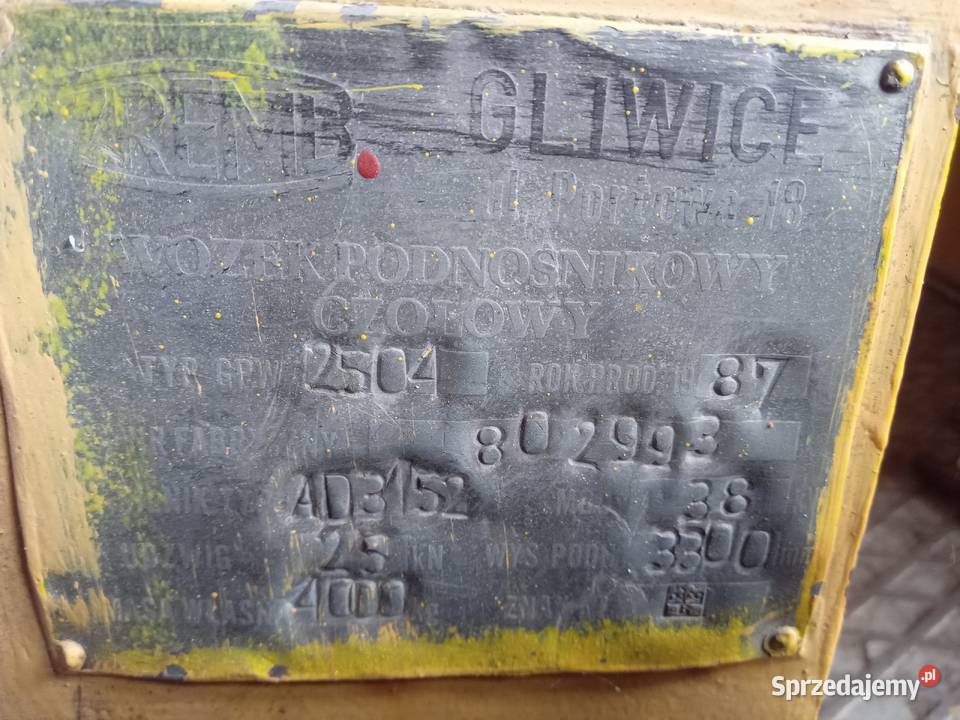 Wuzek widłowy silnik 3p mf 255 NIE BUŁGAR Szczucin