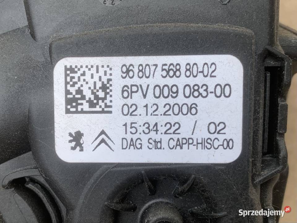 9680756880 podał potencjometr gazu Citroen c2 Szczecin