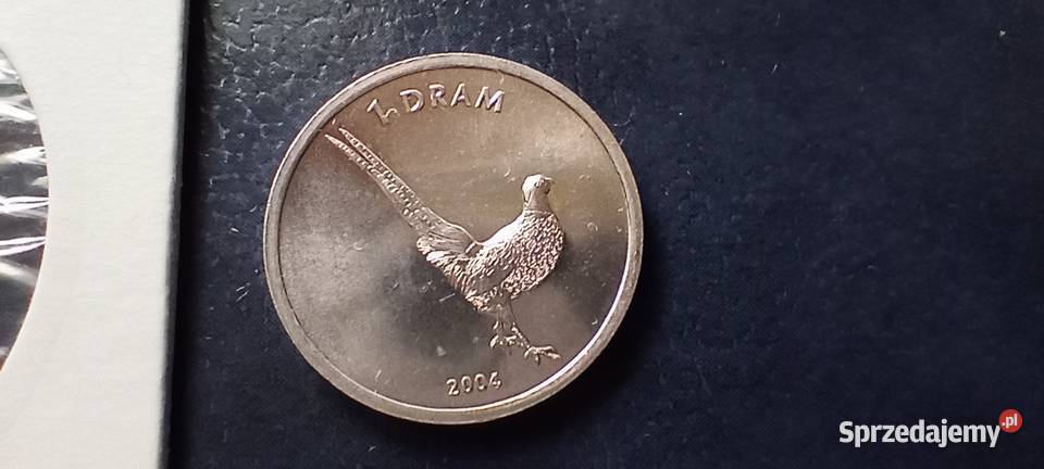 Stare monety 1 dram 2004 Bażant Górski Karabach podkarpackie