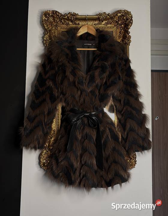 Antik Batik płaszcz z futra naturalnego lis Warszawa