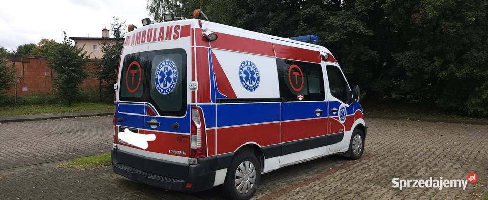Ambulans Karetka Renault Master przejscie 2911r manualna Biskupiec