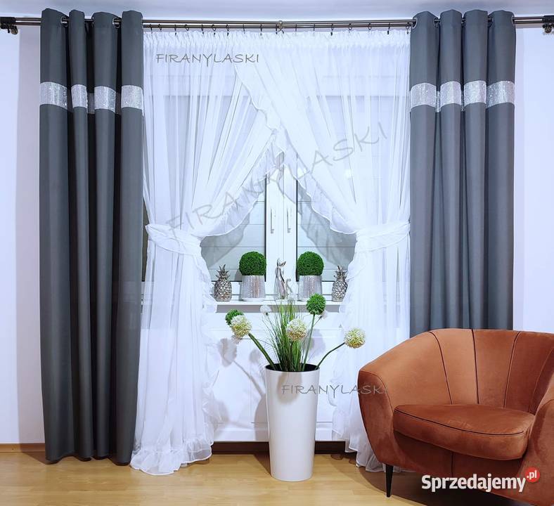 Firana 400x250 Firany gotowe falbanki firanki Kruszwica sprzedam