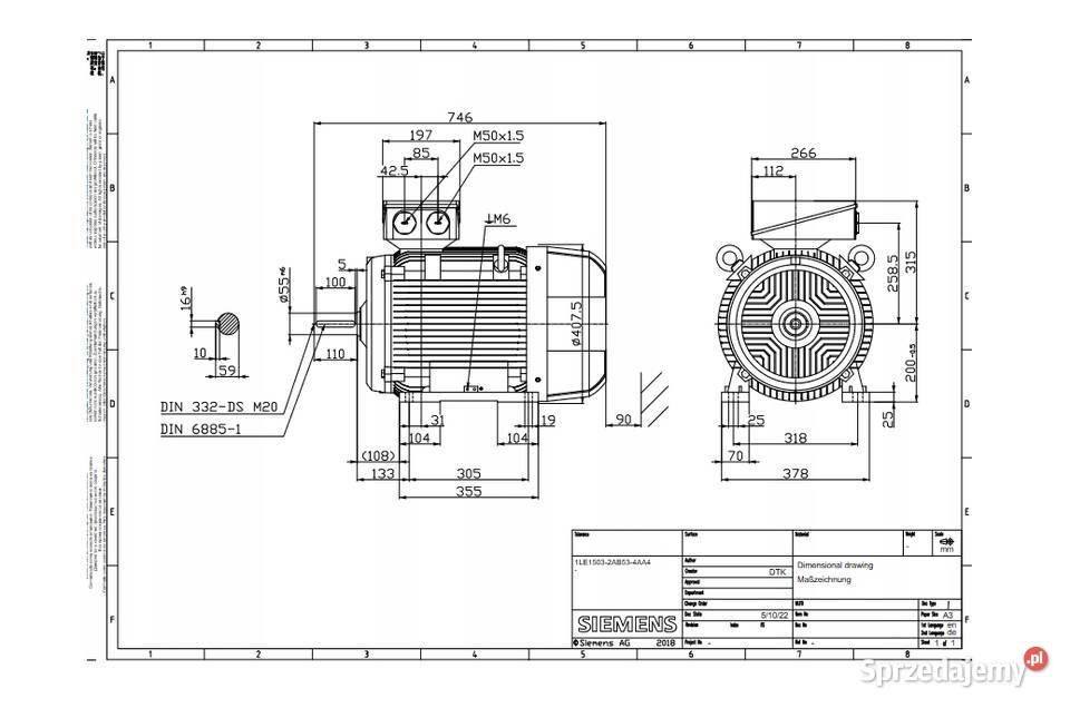 SILNIK ELEKTRYCZNY 30 kW 1500 obrmin B3 400690V Czarnylas