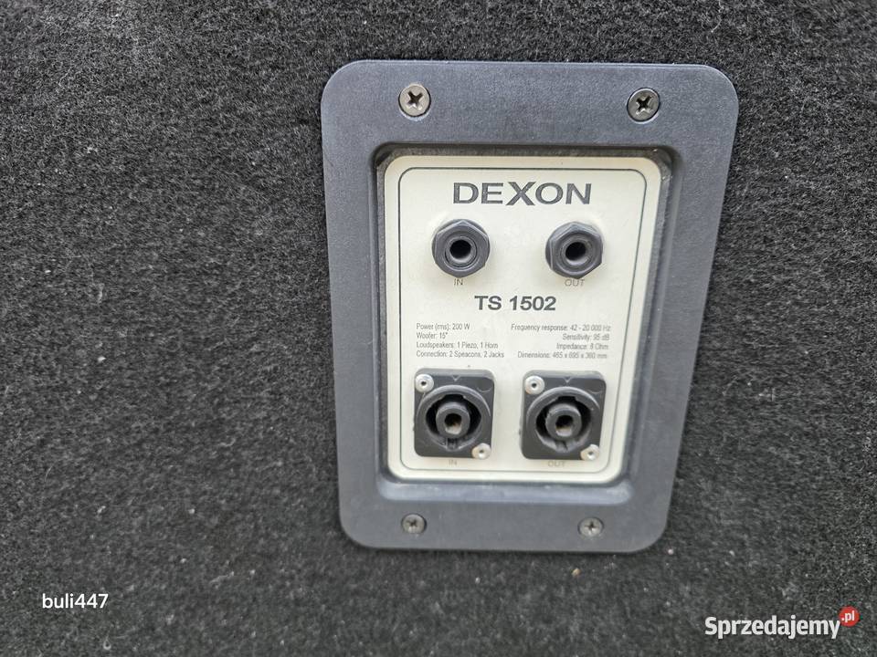 kolumny estradowe dexon 200w 8ohm śląskie Chełm Śląski sprzedam