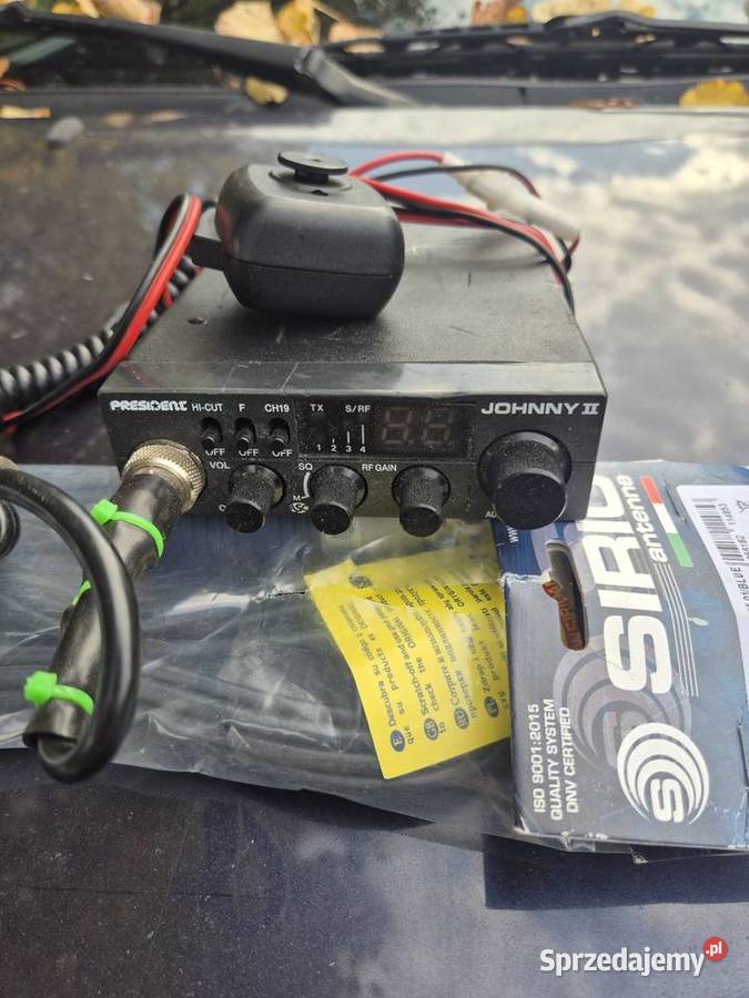 CB radio President Johnny 2 nowa antena Sirio lubelskie Chełm sprzedam