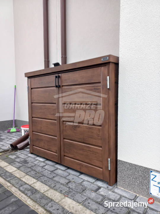 Zabudowa koszy na śmieci wiata obudowa Grudziądz