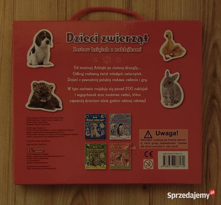 Dzieci zwierząt Zestaw książek z naklejkami i mazowieckie Warszawa