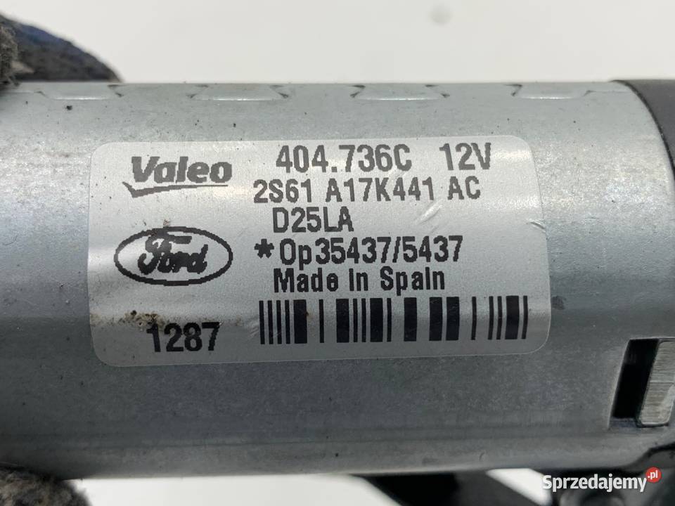 SILNIK WYCIERACZEK TYŁ FORD FIESTA MK6