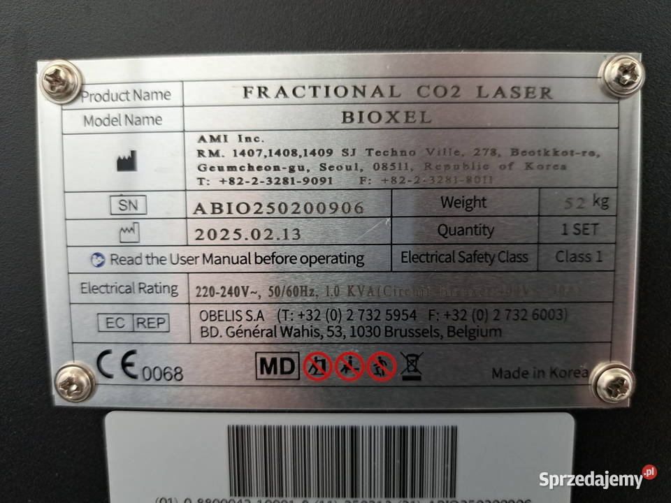 Laser frakcyjny CO2 AMI BIOXEL 2025 8698