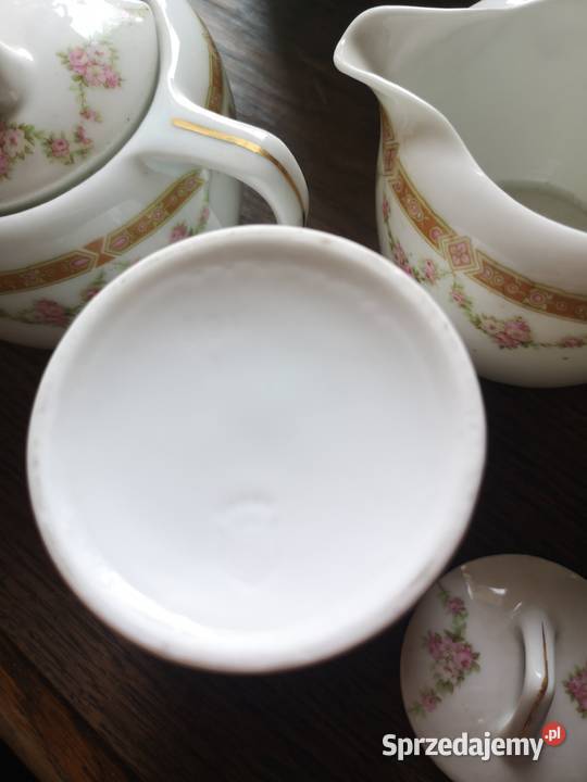 Serwis do herbaty Beyer Bock syg 1905 1931 r Porcelana i szkło Gdańsk