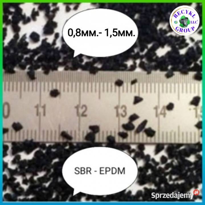Granulat gumowy 0815mm SBR EPDM podlaskie Białystok
