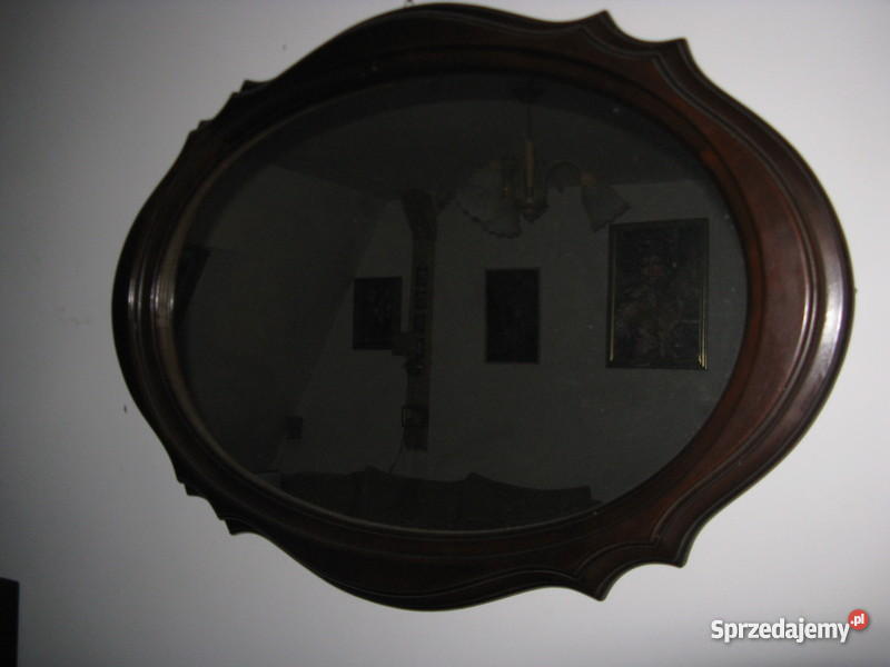 LUSTRO CIEMNOBRĄZOWE STYLIZOWANE