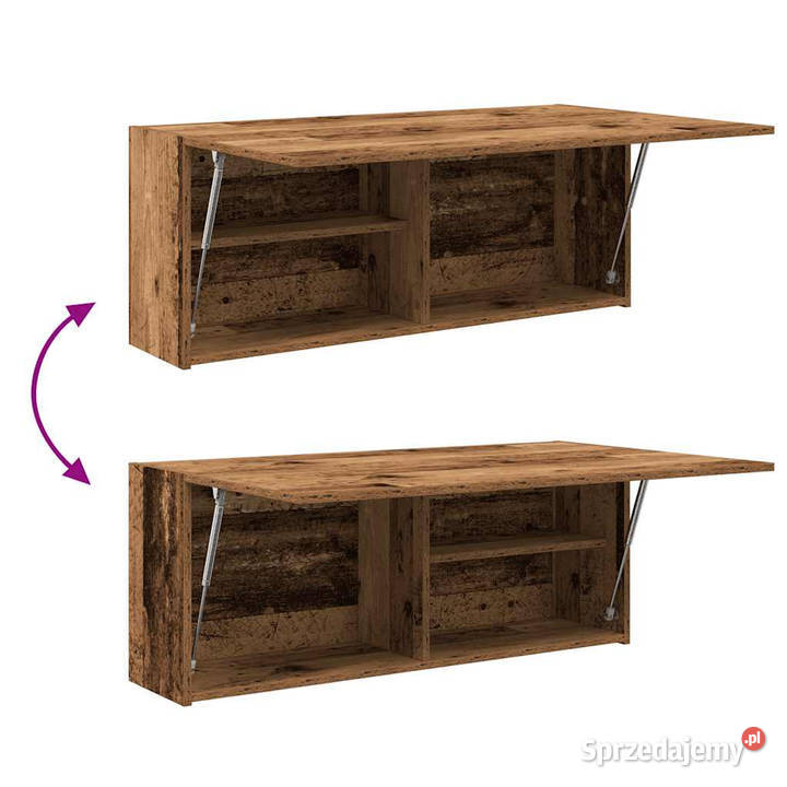 Wisząca szafka łazienkowa stare drewno 100x25x40 mazowieckie sprzedam