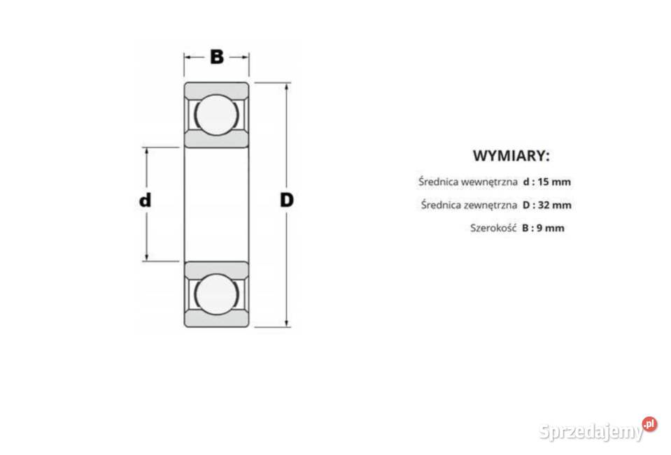 Łożyska 6002 SKF 15x32x9 mm NOWE Łódź