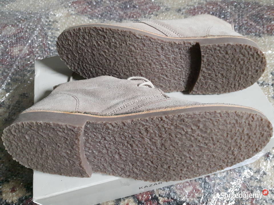 Trzewiki zamszowe męskie marki Kurt Geiger skóra świętokrzyskie Kielce
