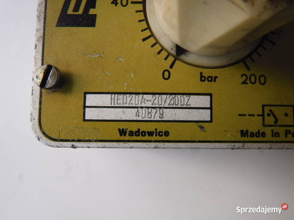 HED2 0A 20200Z Przekaźnik ciśnienia 200 bar