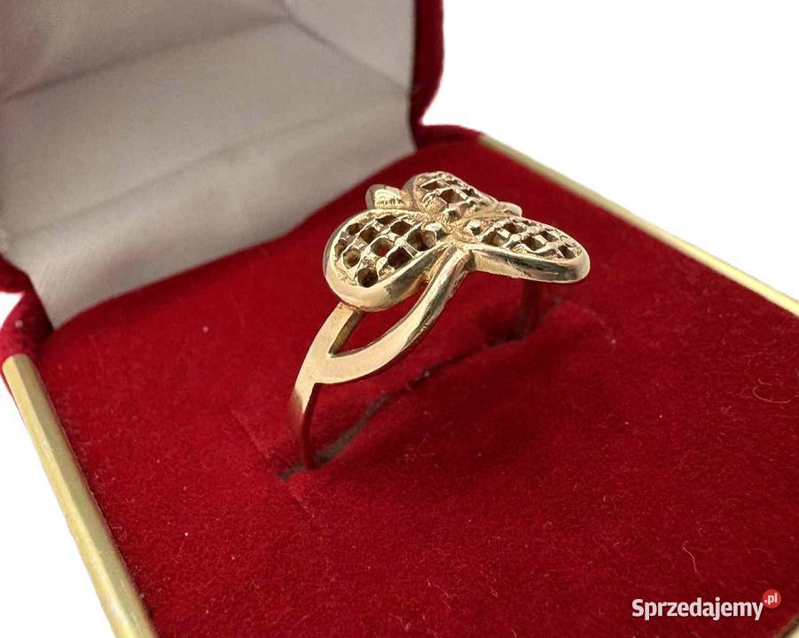 Złoty Pierścionek pr 585 240g R18 złoto warmińsko-mazurskie Elbląg