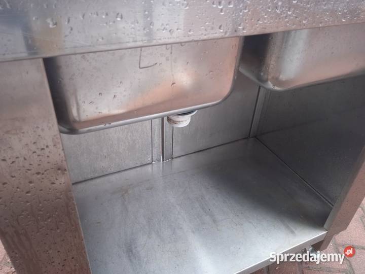 Stół z 2 zlewami drzwi skrzydłowe 90x60x85 Wrocław