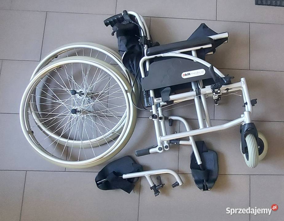 Wózek ALUMINIOWY INWALIDZKI AR300 NOWY sprzedam