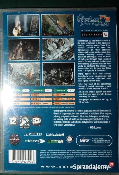 gra Commandos 3 Destination on Berlin ENGLISH PC strategiczne Rzeszów