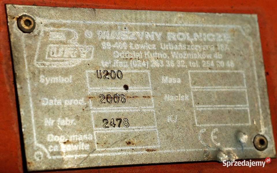 Talerzówka brona talerzowa 2x10 Parzęczew