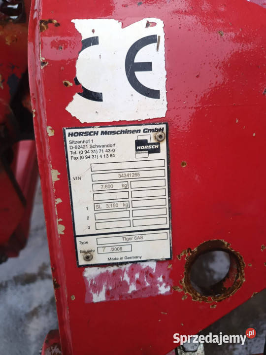 Agregat ścierniskowy HORSCH TIGER 6 AS OPTIPACK warmińsko-mazurskie