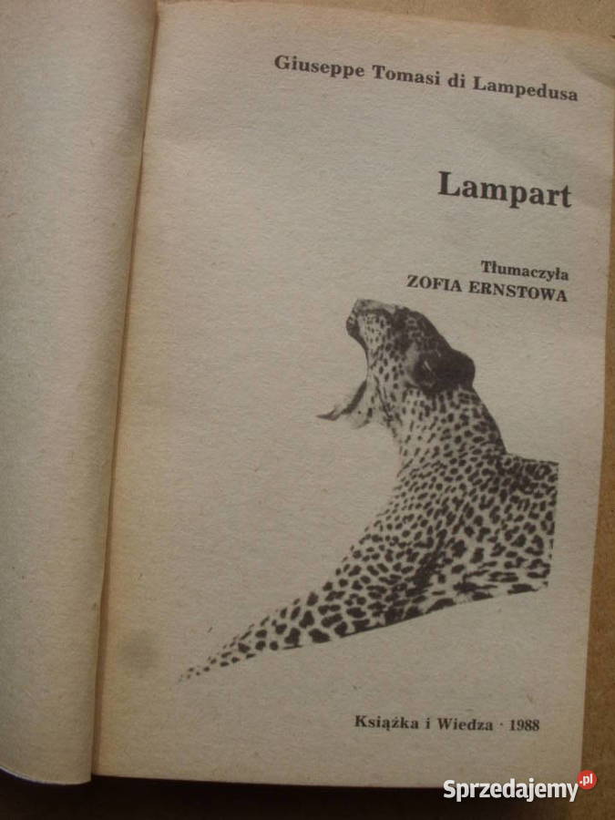 GIUSEPPE TOMASI DI LAMPEDUSA LAMPART 1988 dolnośląskie sprzedam