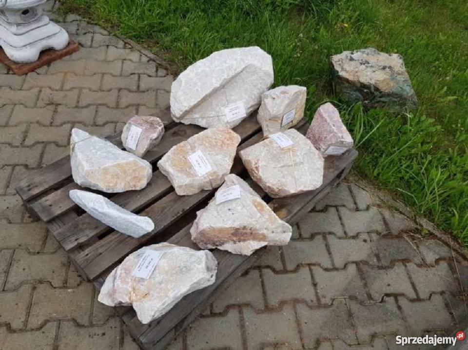 Ozdobne bryły skały monolity i kamienie ogrodowe Sosnowiec