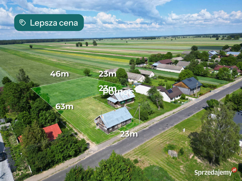 Stary dom 2 działki 20 arów 130 000 Rokitno