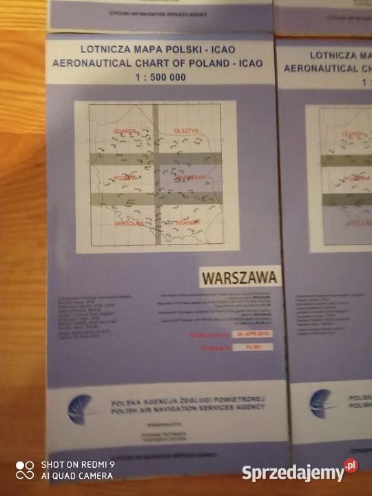 Mapa Lotnicza Polski ICAO 1500000 Łódź