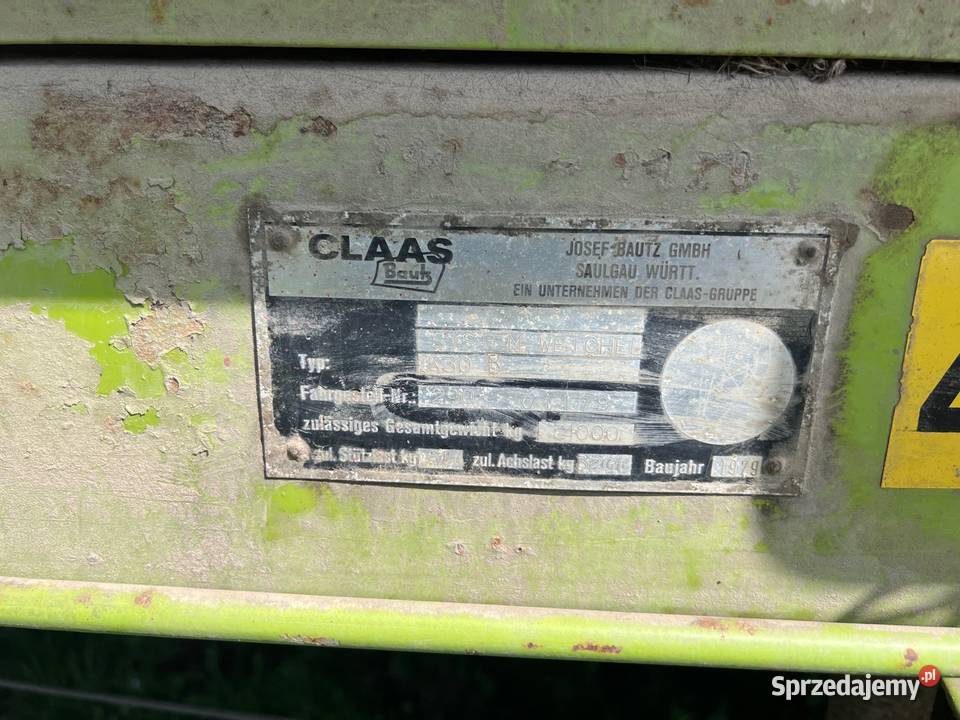 Przyczepa samozbierająca Claas Bautz K330 100 Claas Mojęcice