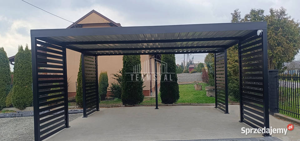 CarPort PREMIUM Wiata samochodowa 6x6 Antracyt śląskie