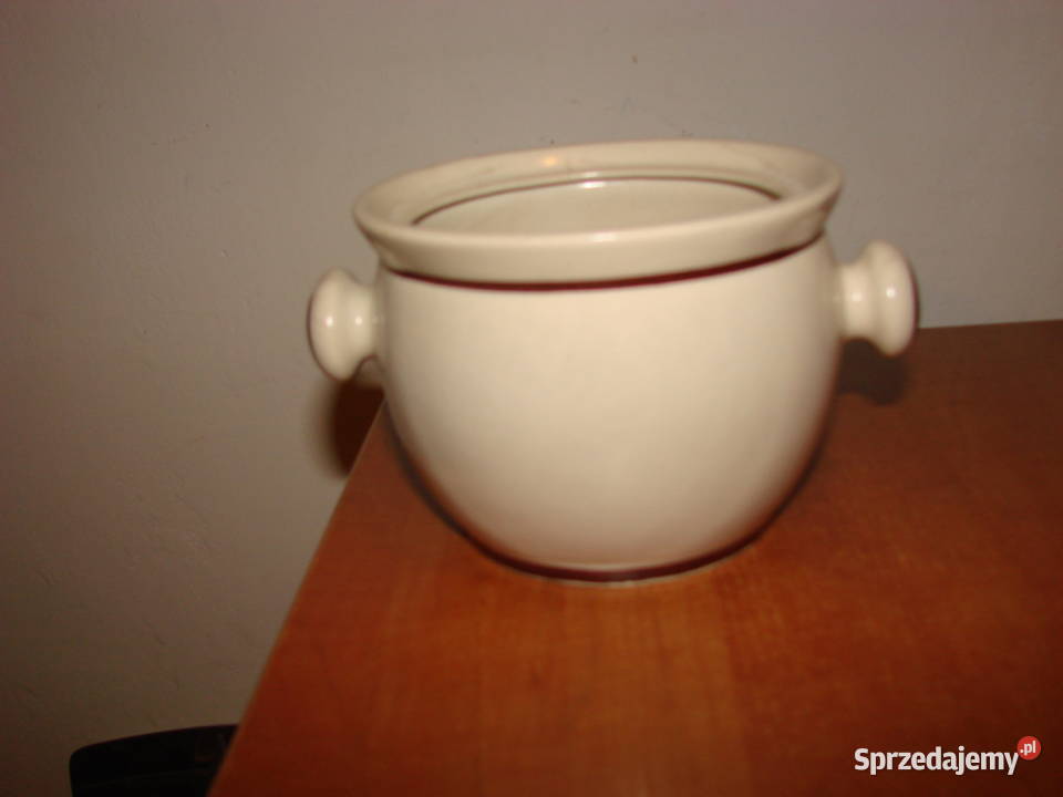 pojemnik kuchenny PRL wzór kaszubski pomorskie Pruszcz Gdański sprzedam
