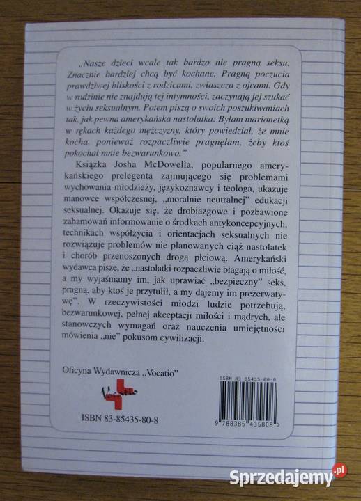 Josh McDowell Mity edukacji seksualnej Parczew