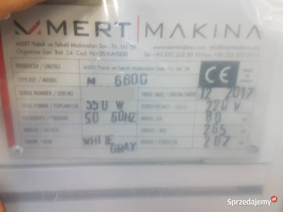 Pikowarka Boków Pokrowca MERT M6600 Szywarka Kielce sprzedam