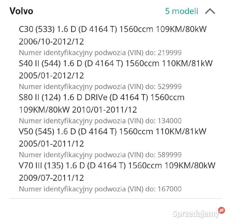 Koło pasowe 16 tdci Focus Fiesta C Volvo Mazda sprzedam