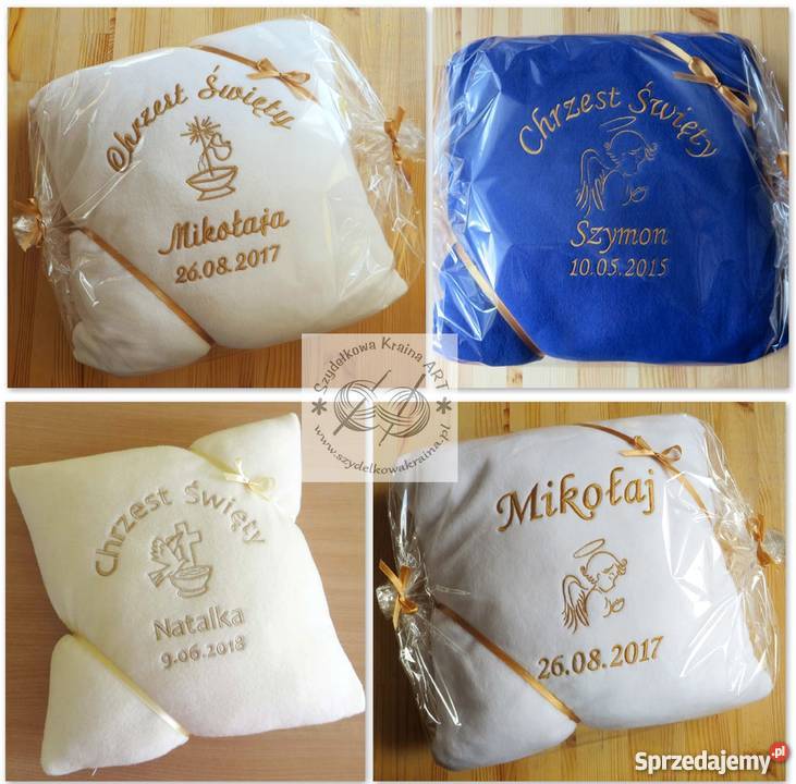 Poduszka z IMIENIEM DZIECKA haftem PREZENT Toruń